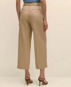 Belted Wide-Leg Utility Pants