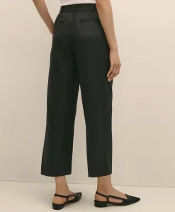 Belted Wide-Leg Utility Pants