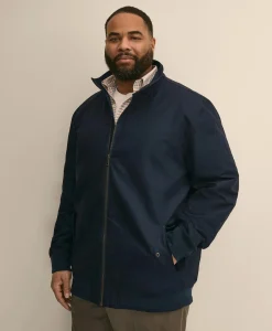 Big & Tall Bomber Jacket in Cotton Blend