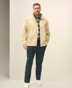 Big & Tall Bomber Jacket in Cotton Blend