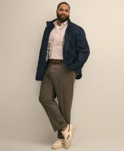 Big & Tall Bomber Jacket in Cotton Blend