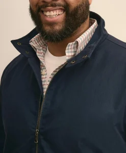 Big & Tall Bomber Jacket in Cotton Blend