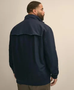Big & Tall Bomber Jacket in Cotton Blend
