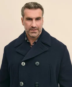 Big & Tall Classic Wool Pea Coat