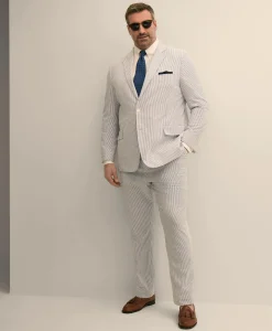 Big & Tall Cotton Seersucker Pants