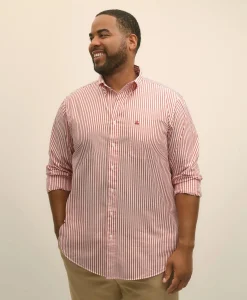 Big & Tall Friday Shirt, Poplin Bengal Stripe