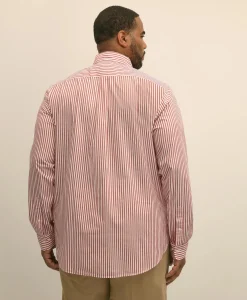 Big & Tall Friday Shirt, Poplin Bengal Stripe