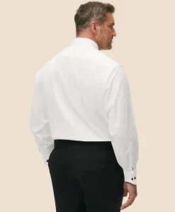 Big & Tall Non-Iron Supima® Cotton Poplin Londoner Collar, Tuxedo Shirt