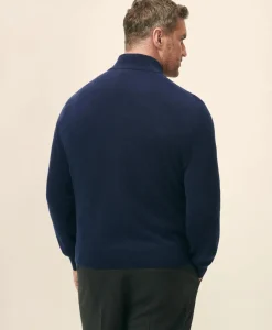 Big & Tall 3-Ply Cashmere Quarter-Zip Sweater