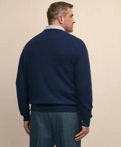 Big & Tall 3-Ply Cashmere V-Neck Sweater