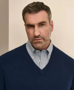 Big & Tall 3-Ply Cashmere V-Neck Sweater