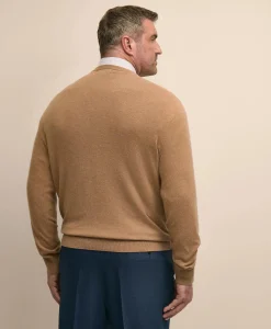 Big & Tall 3-Ply Cashmere V-Neck Sweater