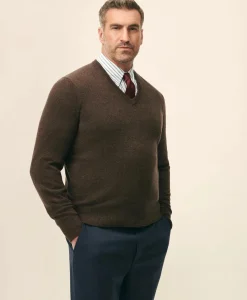 Big & Tall 3-Ply Cashmere V-Neck Sweater