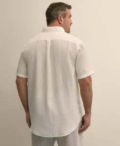 Big & Tall Sport Shirt,Short-Sleeve Irish Linen
