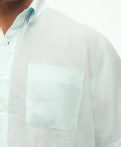 Big & Tall Sport Shirt,Short-Sleeve Irish Linen
