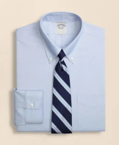 Big & Tall Stretch Dress Shirt, Non-Iron Pinpoint Button-Down Collar
