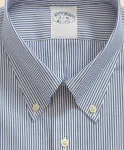 Big & Tall Stretch Supima® Cotton Non-Iron Pinpoint Oxford Button-Down Collar, Candy Stripe Dress Shirt