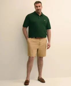 Big & Tall 9" Stretch Supima® Cotton Poplin Shorts