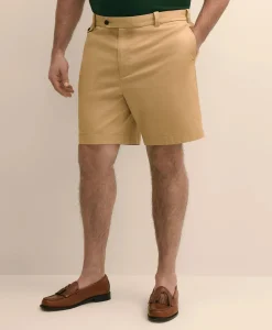 Big & Tall 9" Stretch Supima® Cotton Poplin Shorts