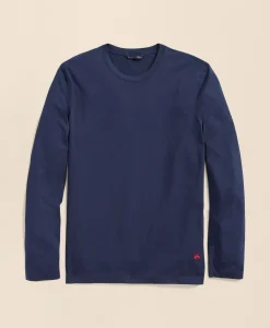 Big & Tall Supima® Cotton Long-Sleeve Logo T-Shirt
