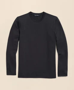 Big & Tall Supima® Cotton Long-Sleeve Logo T-Shirt
