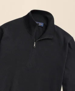 Big & Tall Supima® Cotton Quarter-Zip Sweater