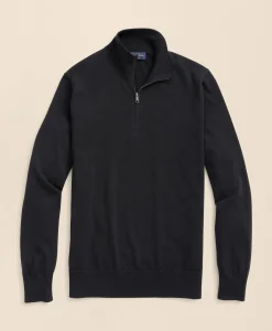 Big & Tall Supima® Cotton Quarter-Zip Sweater
