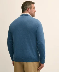 Big & Tall Supima® Cotton V-Neck Sweater