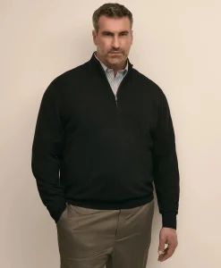 Big & Tall Ultimate Merino Wool Quarter-Zip Sweater