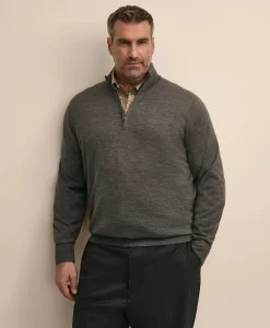 Big & Tall Ultimate Merino Wool Quarter-Zip Sweater