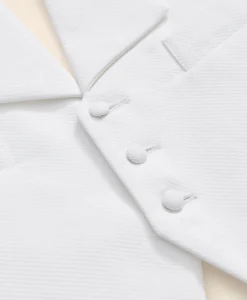 Black Fleece Formal Vest in Cotton Pique