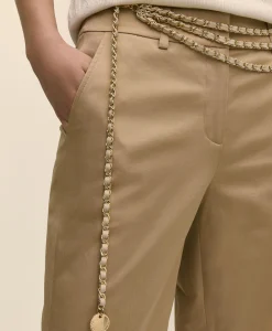 B-Low the Belt Gold-Tone Chain & Leather Waist Belt