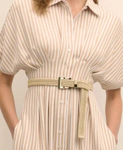 B-Low the Belt Linen Braided Belt