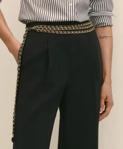 B-Low the Belt Mini-Chain Leather Belt
