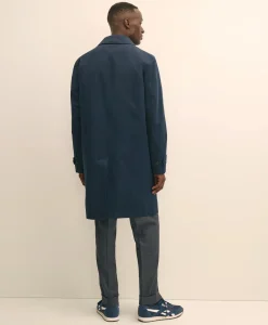 Bonded Cotton Top Coat with Removable Liner in Black Watch