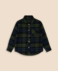 Boys Cotton Brushed Flannel Shirt