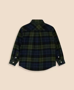Boys Cotton Brushed Flannel Shirt