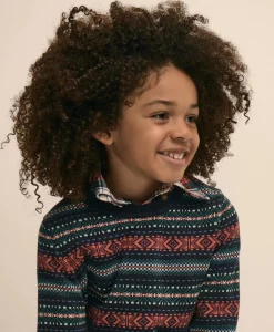 Boys Cotton Fair Isle Sweater