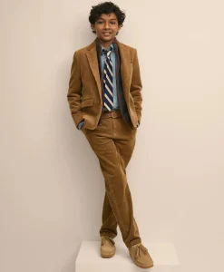 Boys Cotton 8-Wale Corduroy Pants
