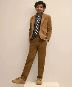 Boys Cotton 8-Wale Corduroy Pants