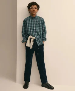 Boys Friday Shirt, Poplin Tartan