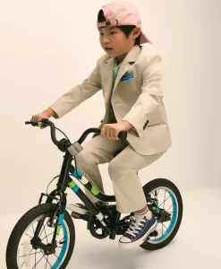 Boys Junior Stretch Cotton Suit Jacket