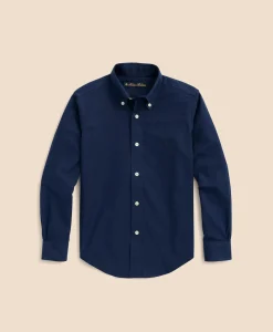 Boys Non-Iron Stretch Cotton Oxford Sport Shirt