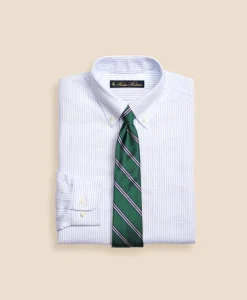 Boys Non-Iron Supima® Cotton Oxford Stripe Dress Shirt