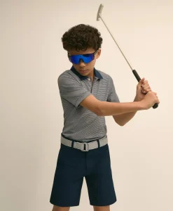 Boys Performance Series Micro-Stripe Polo