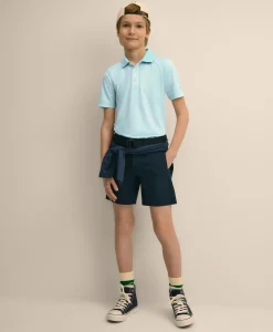 Boys Performance Series Micro-Stripe Polo