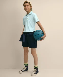 Boys Performance Series Micro-Stripe Polo