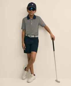 Boys Performance Series Micro-Stripe Polo