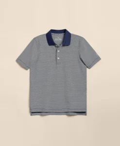 Boys Performance Series Micro-Stripe Polo