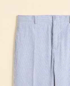 Boys Prep Stretch Cotton Seersucker Suit Pants